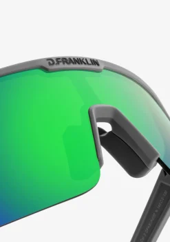 D.Franklin Wind Fifty Cool Gray / Green|Damen Sport-Sonnenbrillen|Sport-Sonnenbrillen