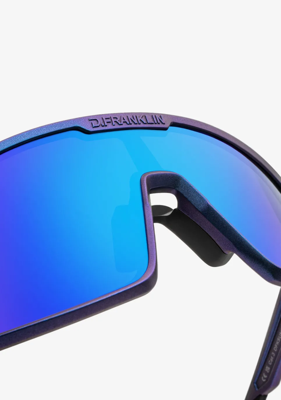 D.Franklin Wind Limited Iridiscent Blue / Blue|Damen Sport-Sonnenbrillen