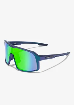 D.Franklin Wind Limited Iridiscent Navy / Green|Damen Sport-Sonnenbrillen