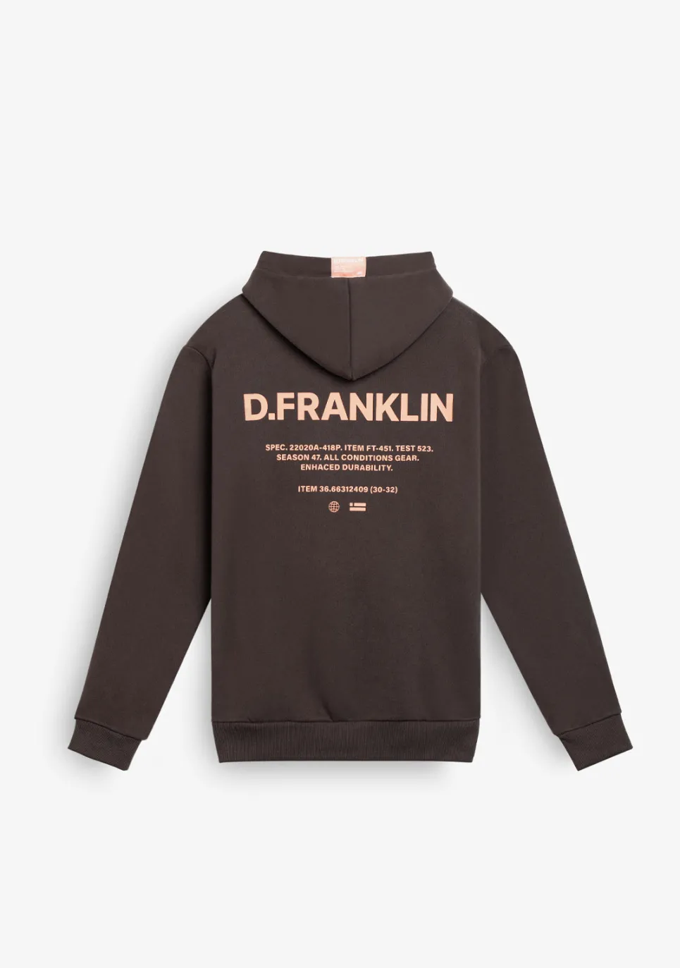 D.Franklin Worldwide Hoodie Brown|Damen Sweatshirts|Sweatshirts