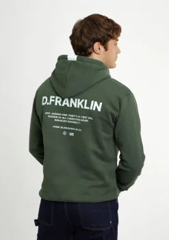 D.Franklin Worldwide Hoodie Green|Damen Sweatshirts|Sweatshirts