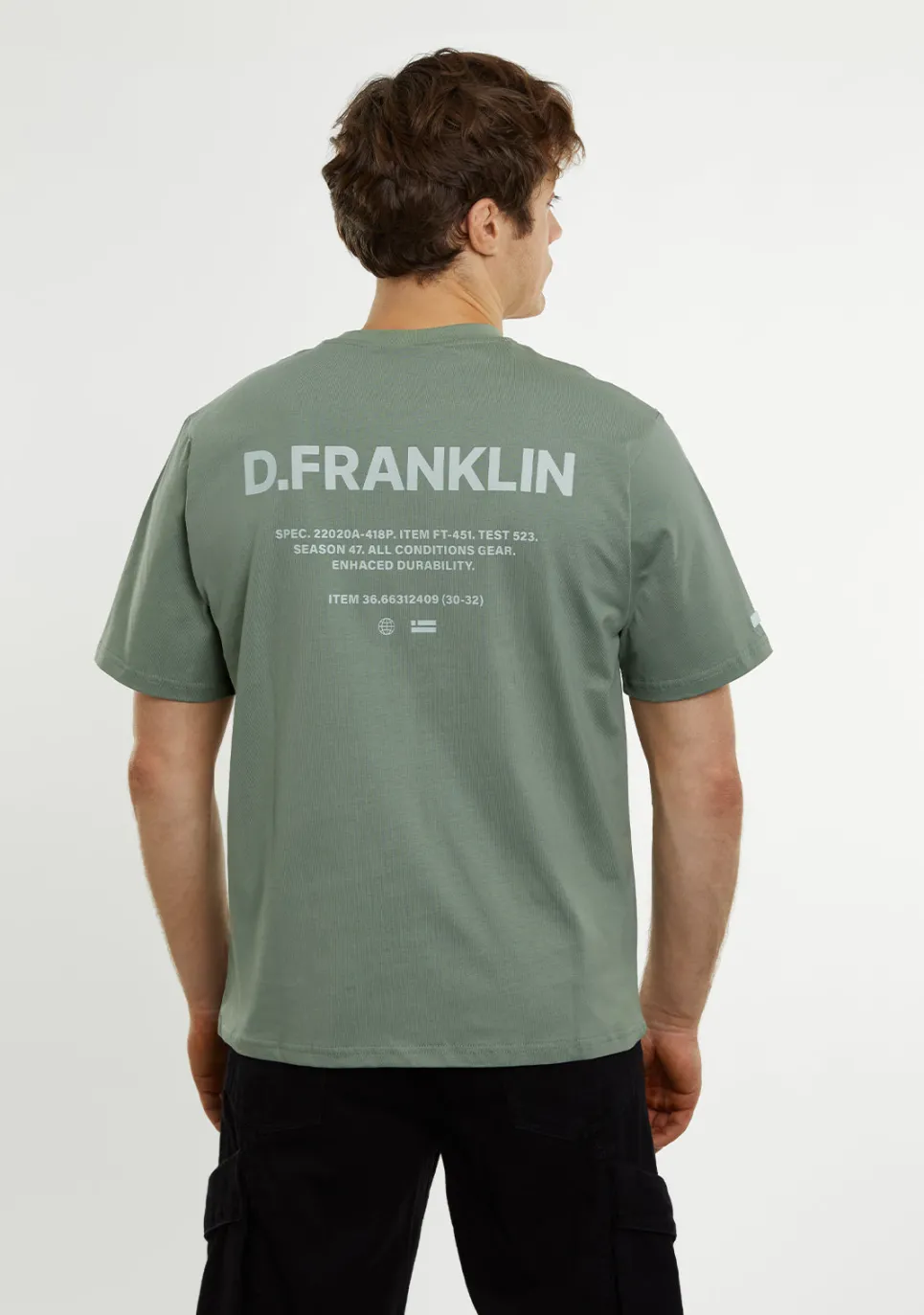 D.Franklin Worldwide Tee Green|Damen T-Shirts|T-Shirts