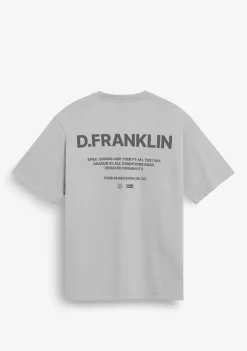 D.Franklin Worldwide Tee Ice Grey|Damen T-Shirts|T-Shirts