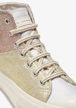 D.Franklin Yellow / Gold Metal Tip Shoelaces|Damen Schnürsenkel|Schnürsenkel