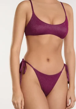D.Franklin Zoe Top + Lilo Bottom Mulberry Glimmer Bikini|Damen Bikinis Und Einteiler